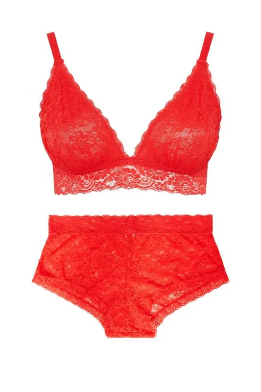 Ensemble de Lingerie Rouge Bralette