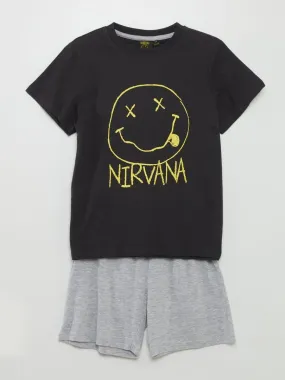 Ensemble pyjama 'Nirvana' - 2 pièces - Noir