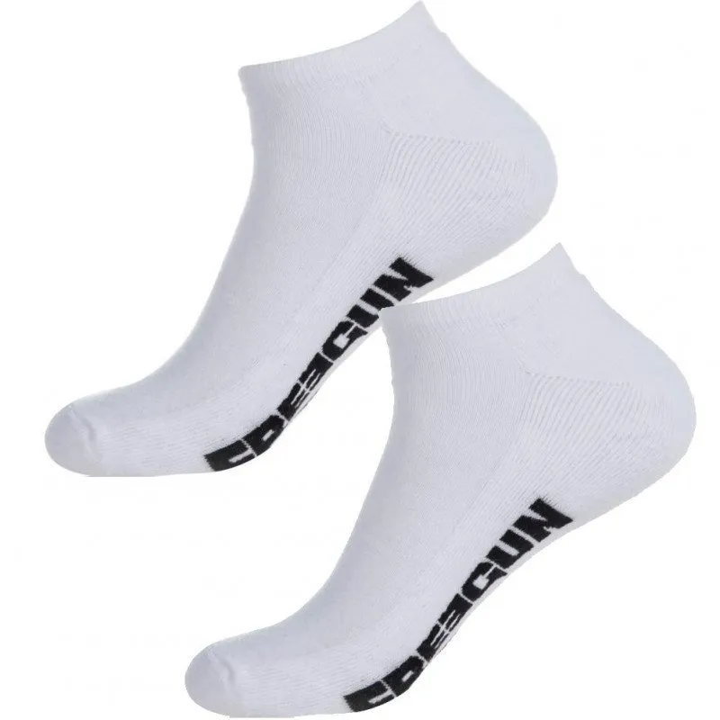 FREEGUN Lot de 2 paires de Socquettes Homme Coton TOP Blanc