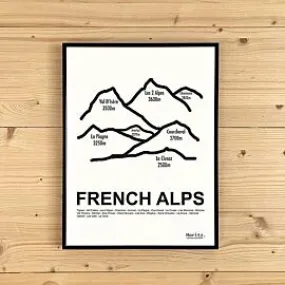 FRENCH ALPS 30 X 40 CM