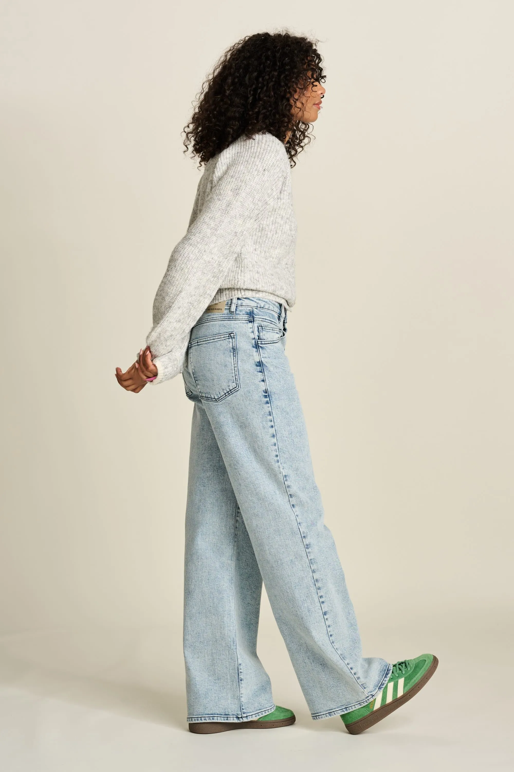 JEANS - Pantalon jambes larges Light Blue