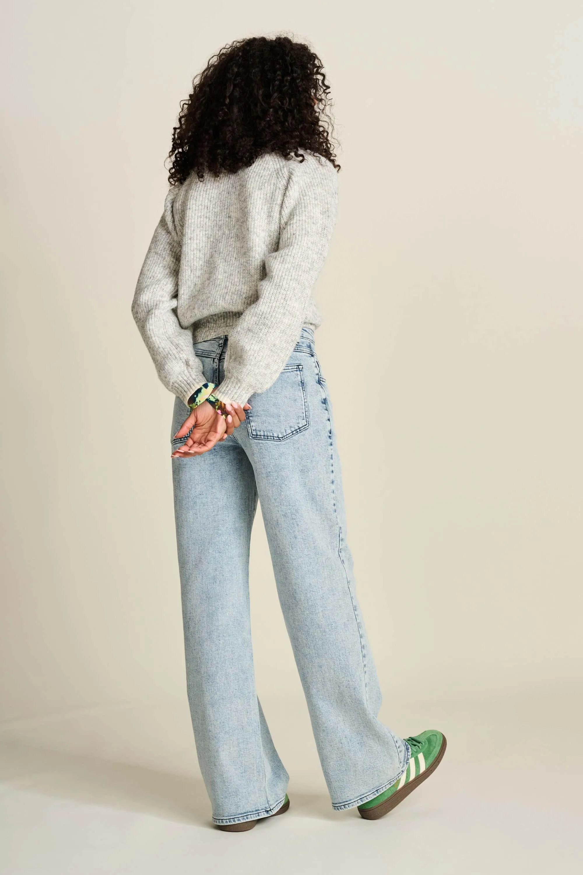 JEANS - Pantalon jambes larges Light Blue