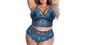 Lingerie grandes tailles ensemble deux pièces pour femmes