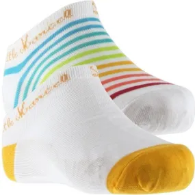 LITTLE MARCEL 2 paires Socquettes Femme Coton CFTCB Rayé Bc Orang