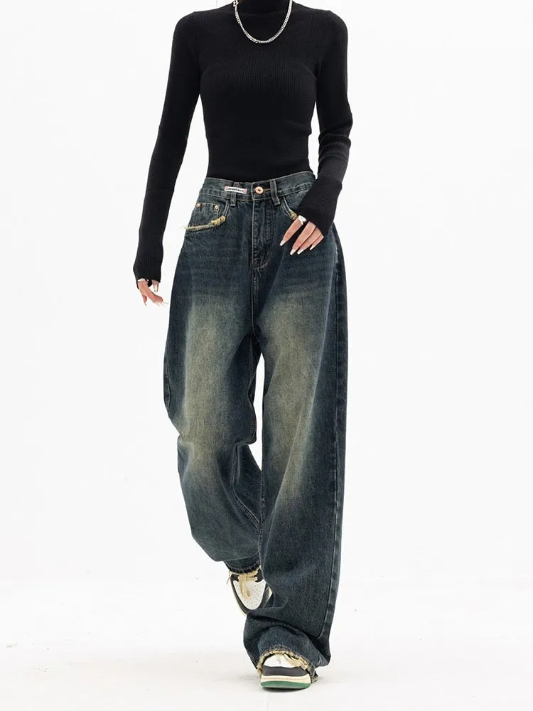 Lola - Jeans vintage à jambe large pour femmes