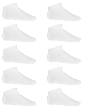 Lot 10 Paires de socquettes invisibles - PA037 - blanc 