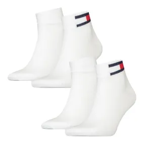 Lot de 2 paires de socquettes à drapeau Tommy - blanc - Tommy Hilfi...