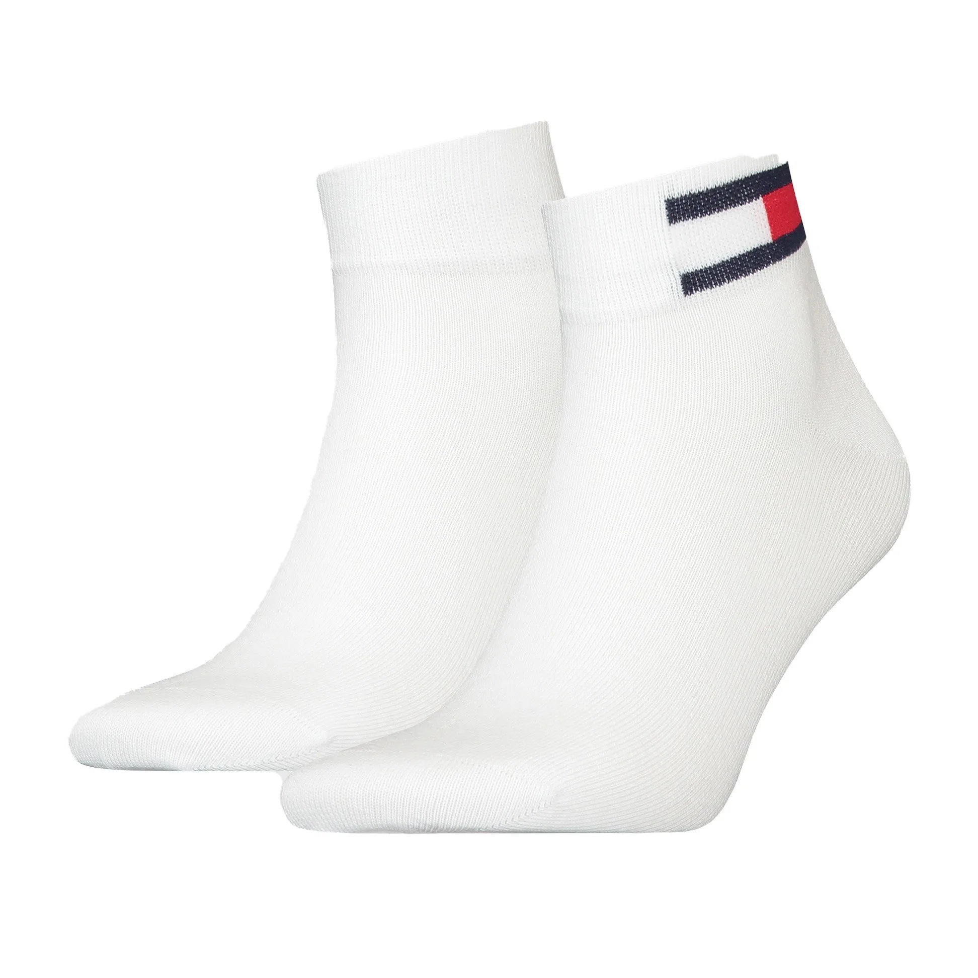 Lot de 2 paires de socquettes à drapeau Tommy - blanc - Tommy Hilfi...