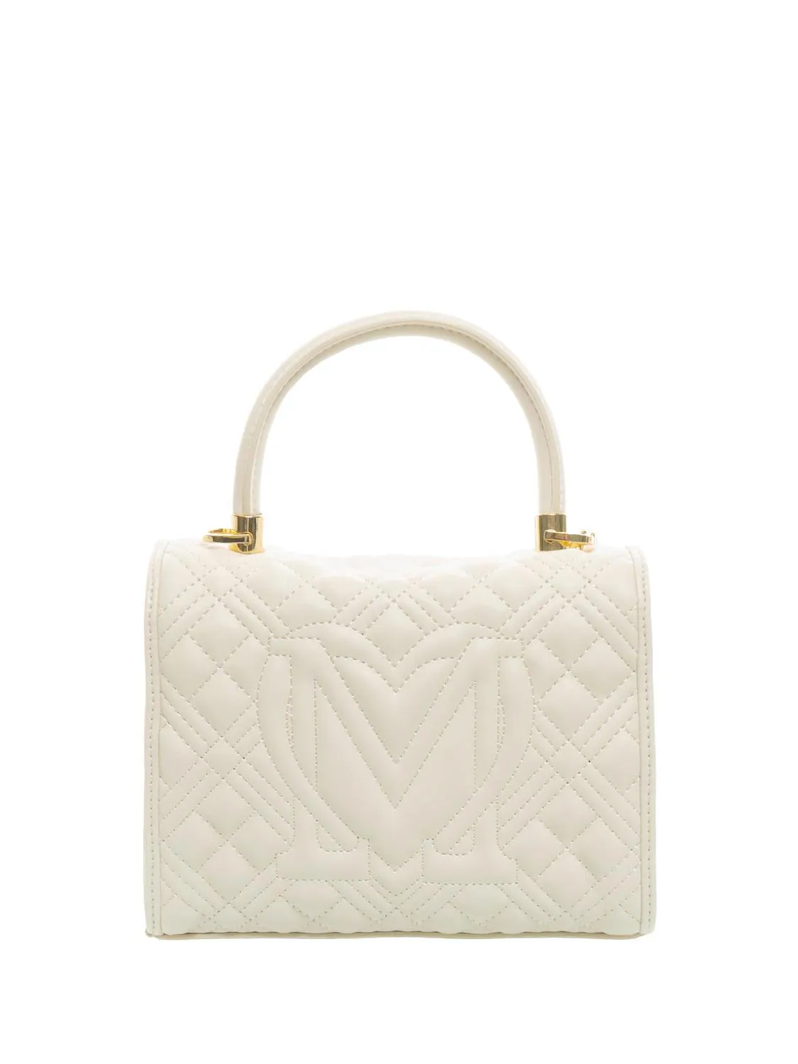 Love Moschino Quilted Mini Sac À Main Avec Bandoulière Ivoire - Achetez À Prix Outlet!