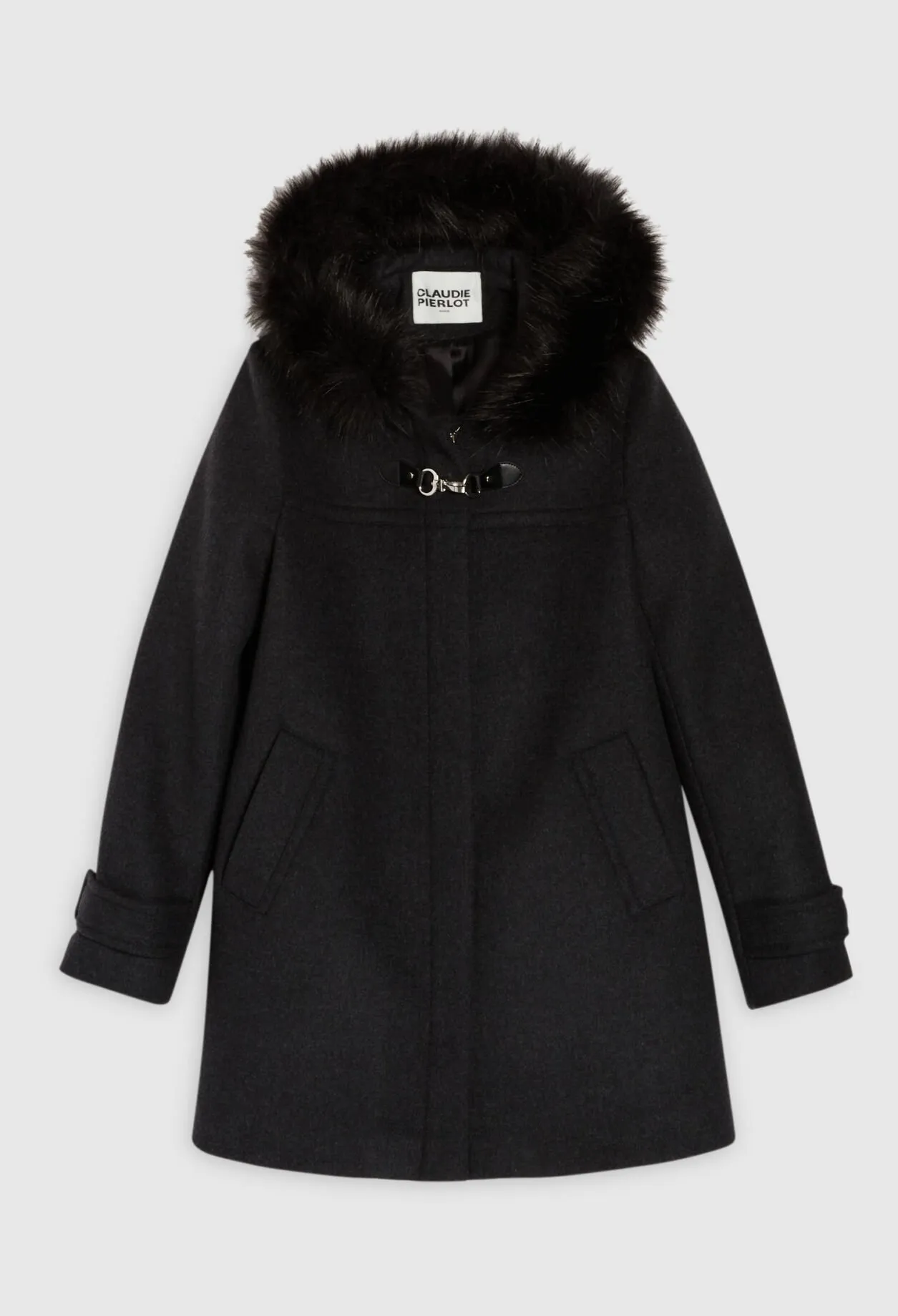 Manteau col fausse fourrure | Claudie FR