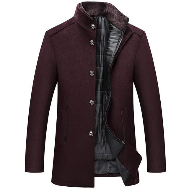 Manteau en laine chaud - Look Homme