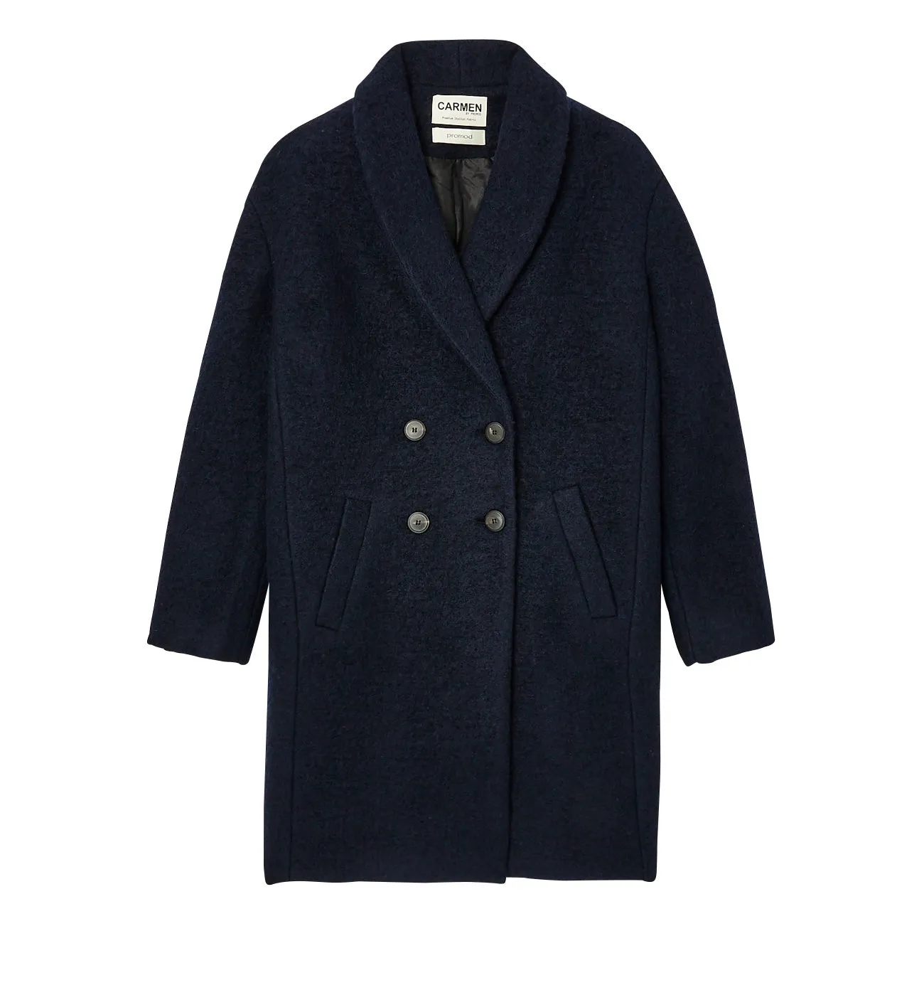 Manteau laine CARMEN - Marine