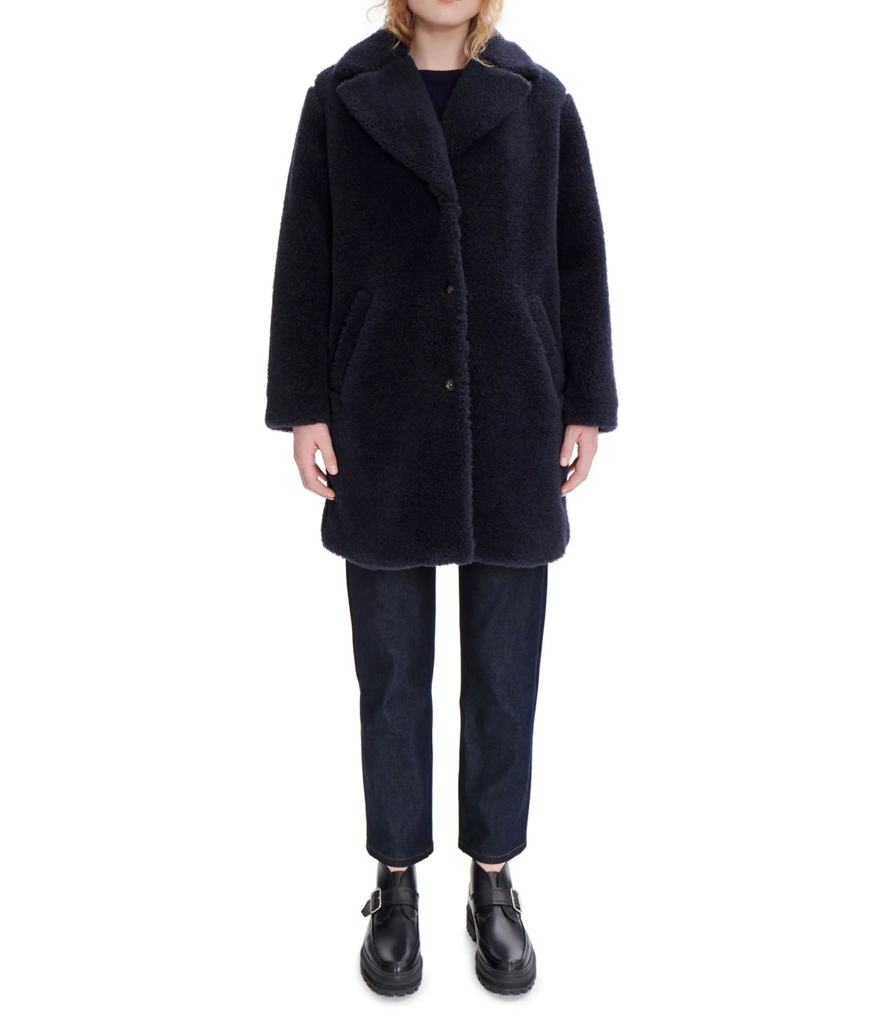 Manteau Nicolette Dark navy | A.P.C.