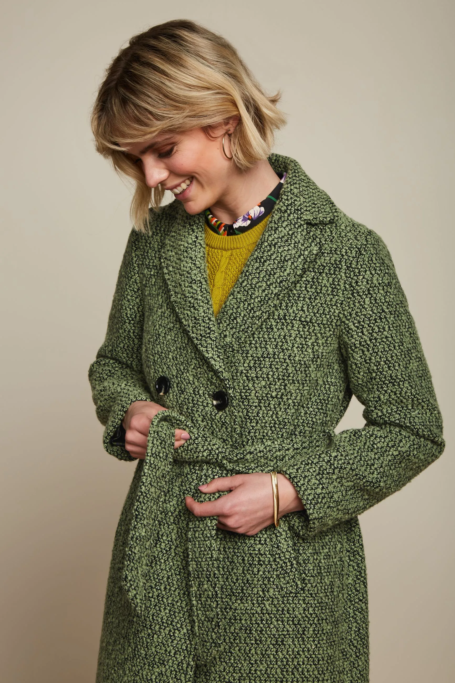 Manteau Robin Boucle - Jade Vert