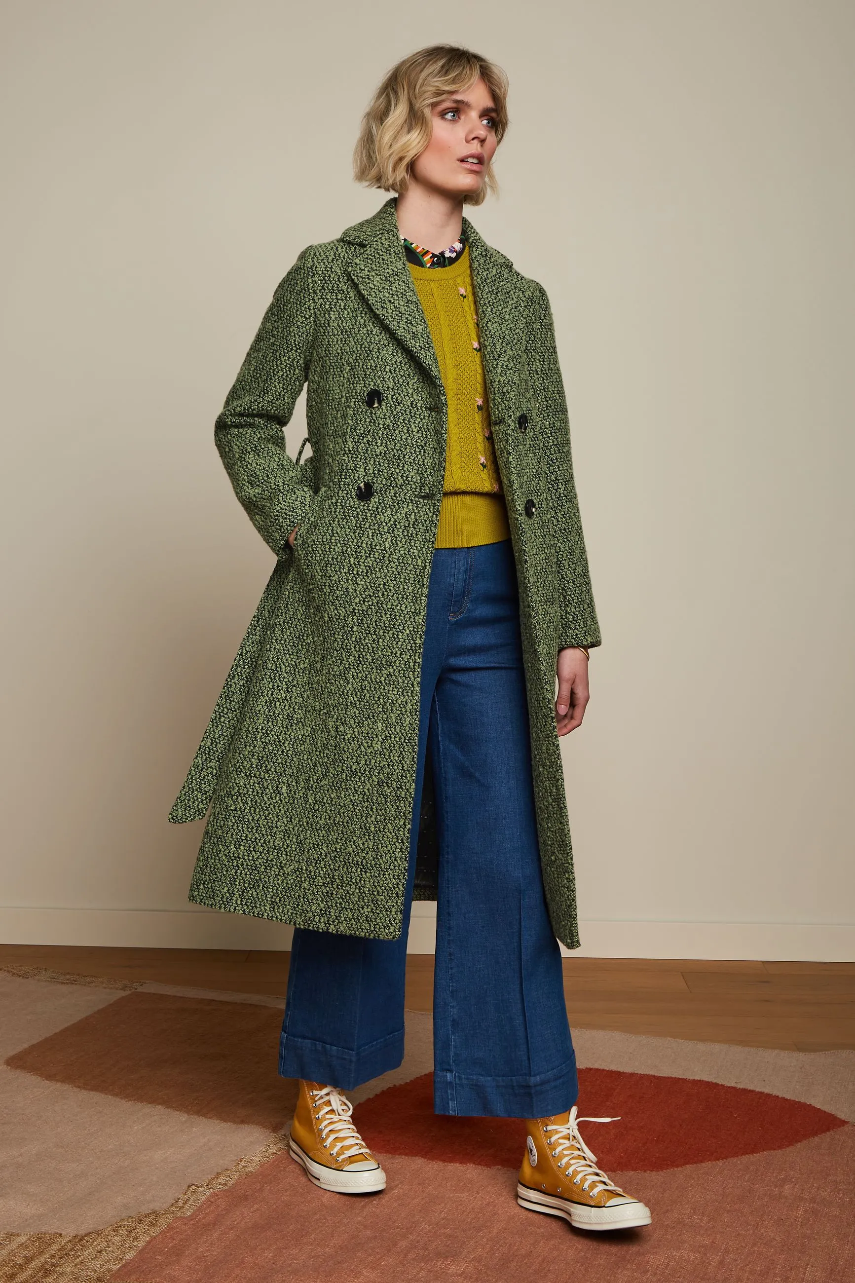 Manteau Robin Boucle - Jade Vert