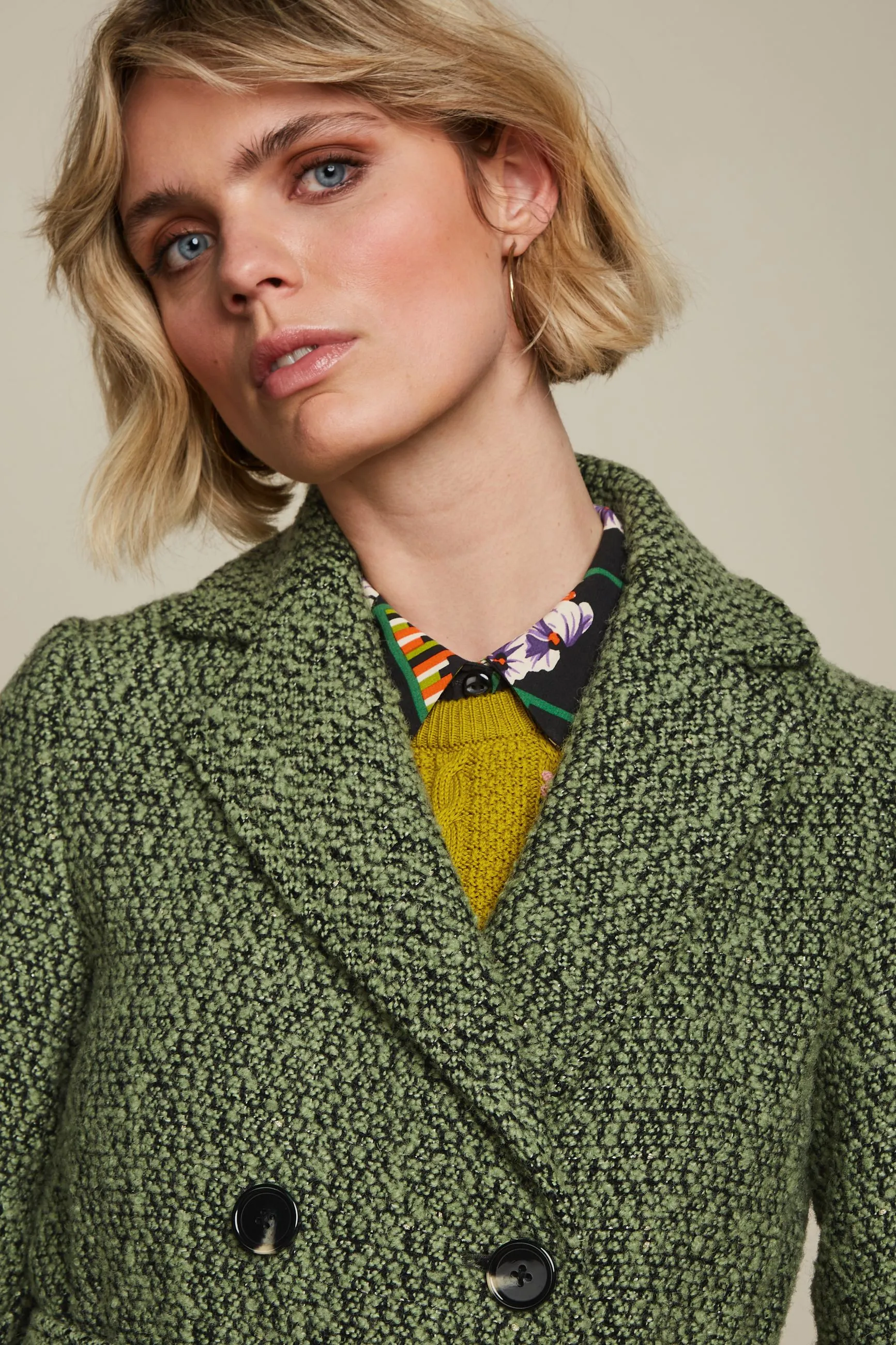 Manteau Robin Boucle - Jade Vert