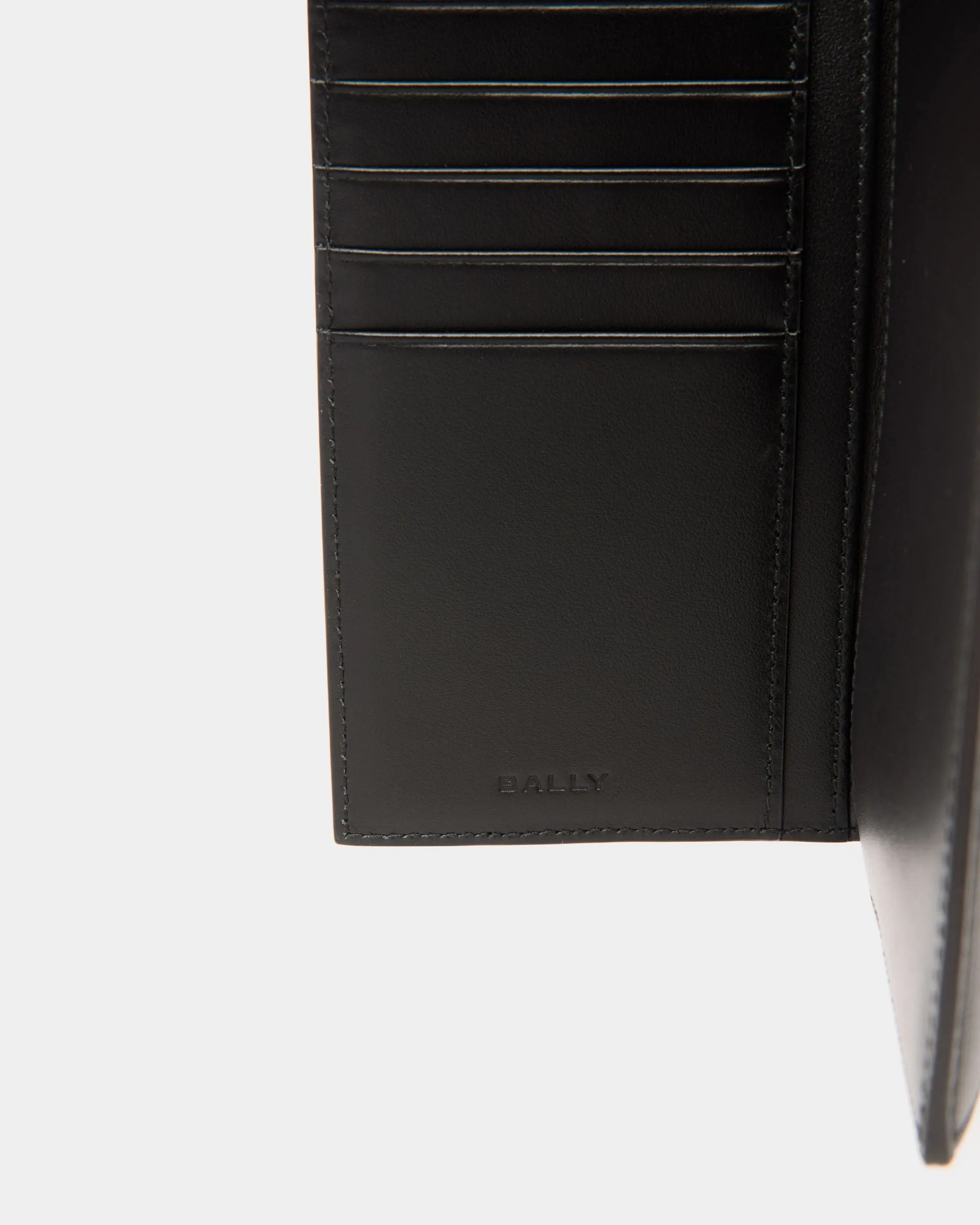 Mythos Continental Wallet In Black Recycled Leather