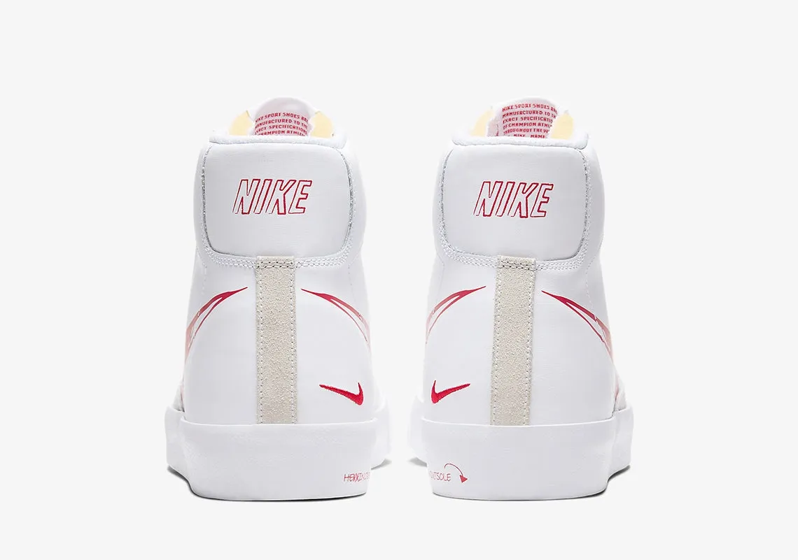 Nike - Blazer Mid 77 Sketch White Red