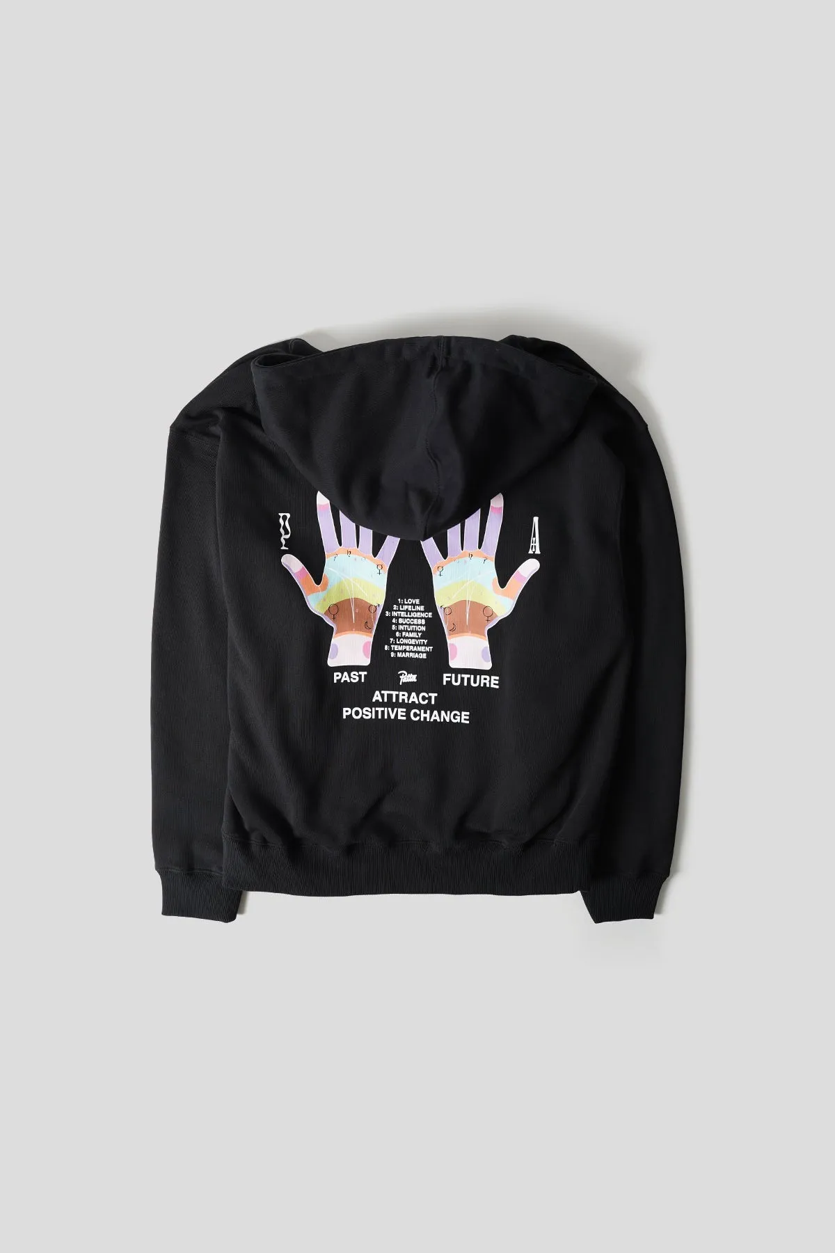 PALMISTRY BOXY HOODED SWEAT NOIR