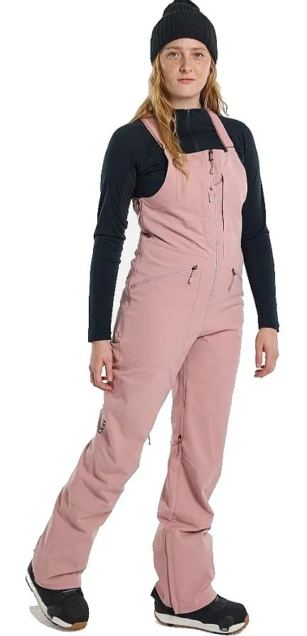 pantalon Burton Reserve Bib 2L Stretch - Powder Blush - women´s