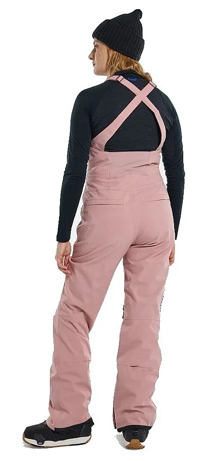 pantalon Burton Reserve Bib 2L Stretch - Powder Blush - women´s