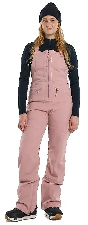 pantalon Burton Reserve Bib 2L Stretch - Powder Blush - women´s