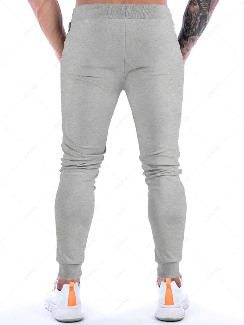 Pantalon De Jogging Décontracté Panneau à Imprimé Camouflage - Gris Clair S