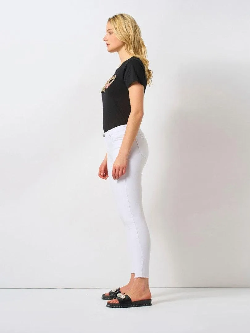 Pantalon jeans blanc