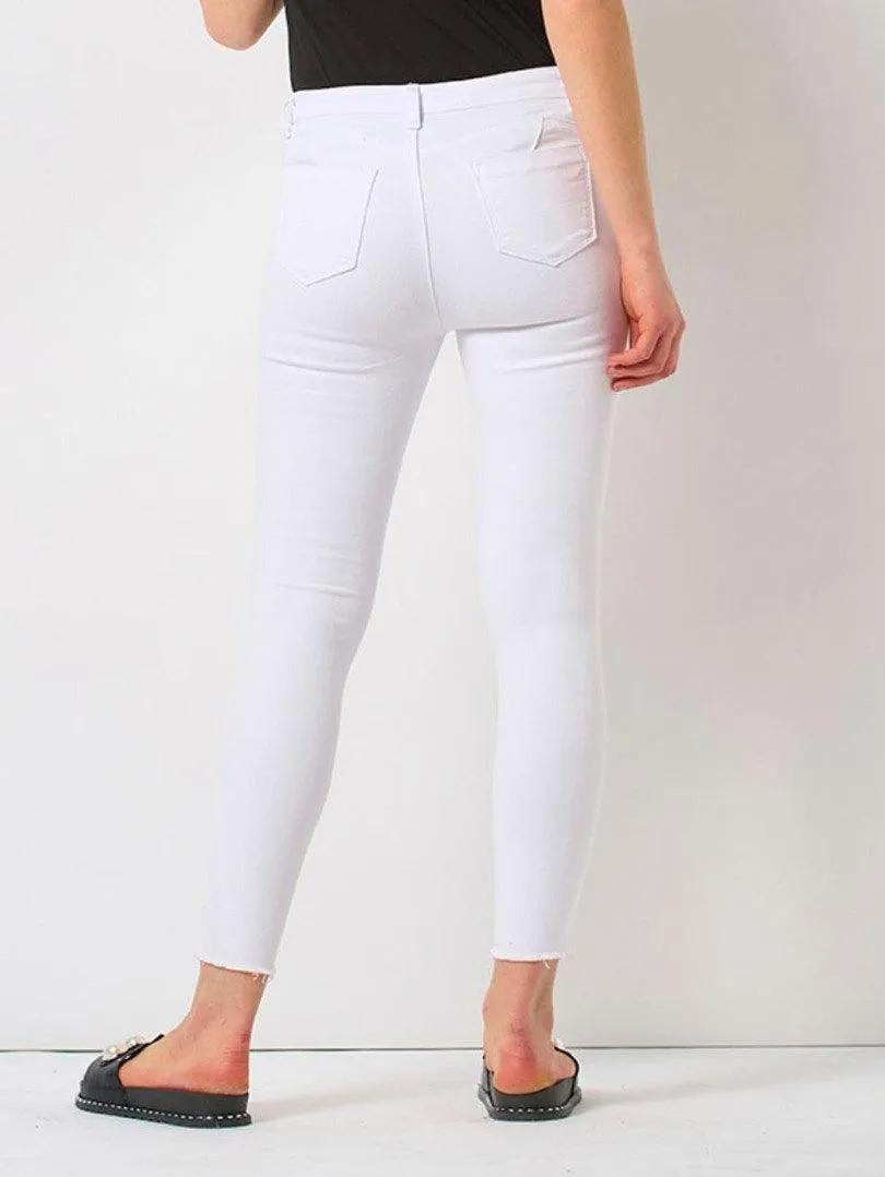 Pantalon jeans blanc