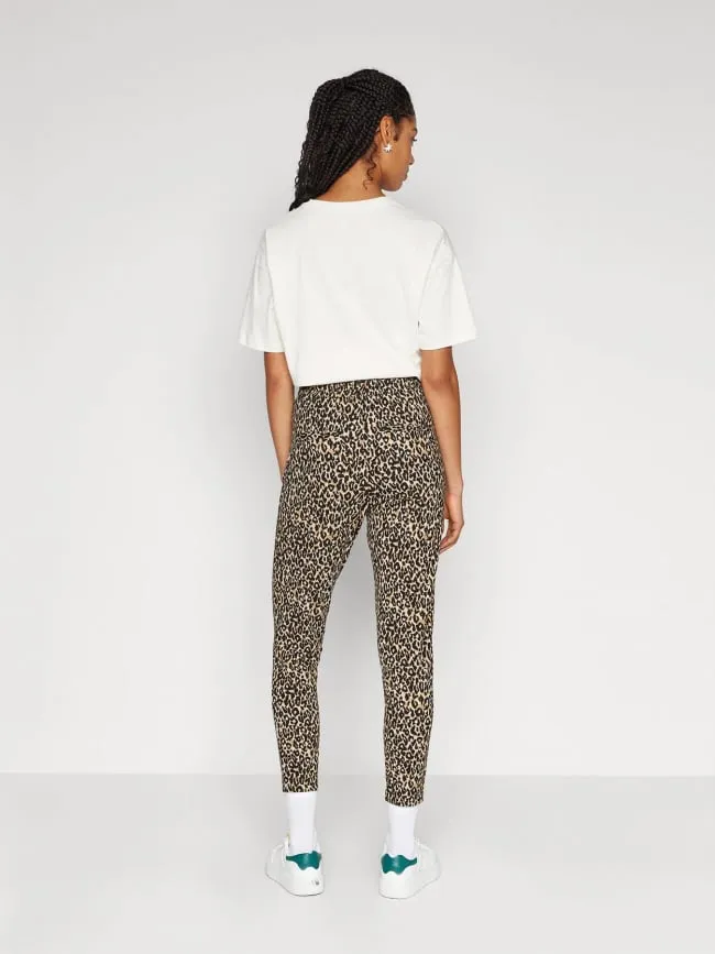 Pantalon pop trash easy léopard marron femme - Only | wimod