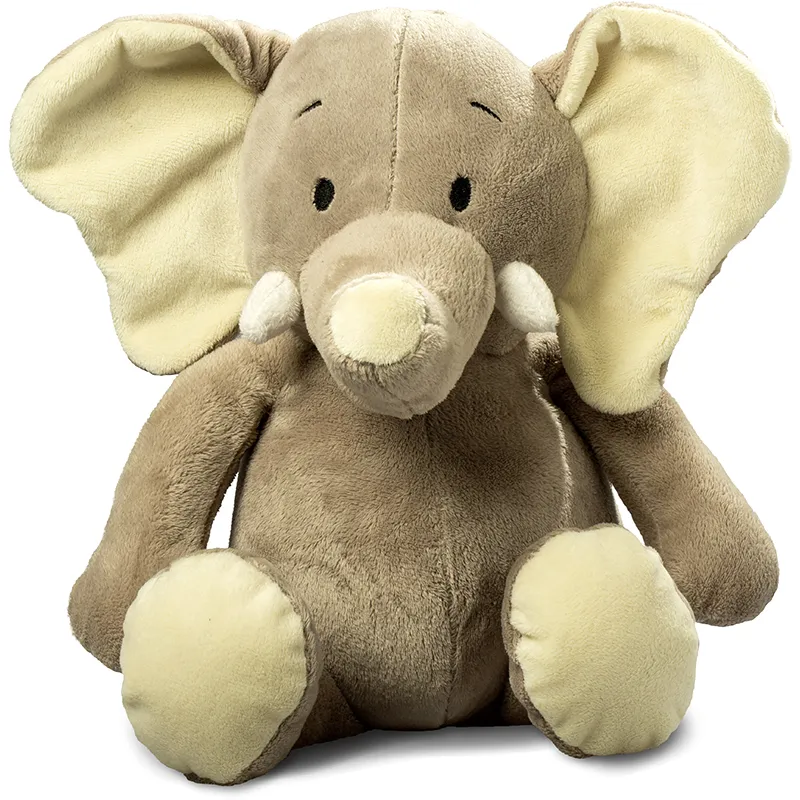 Peluche éléphant gris clair 25 cm