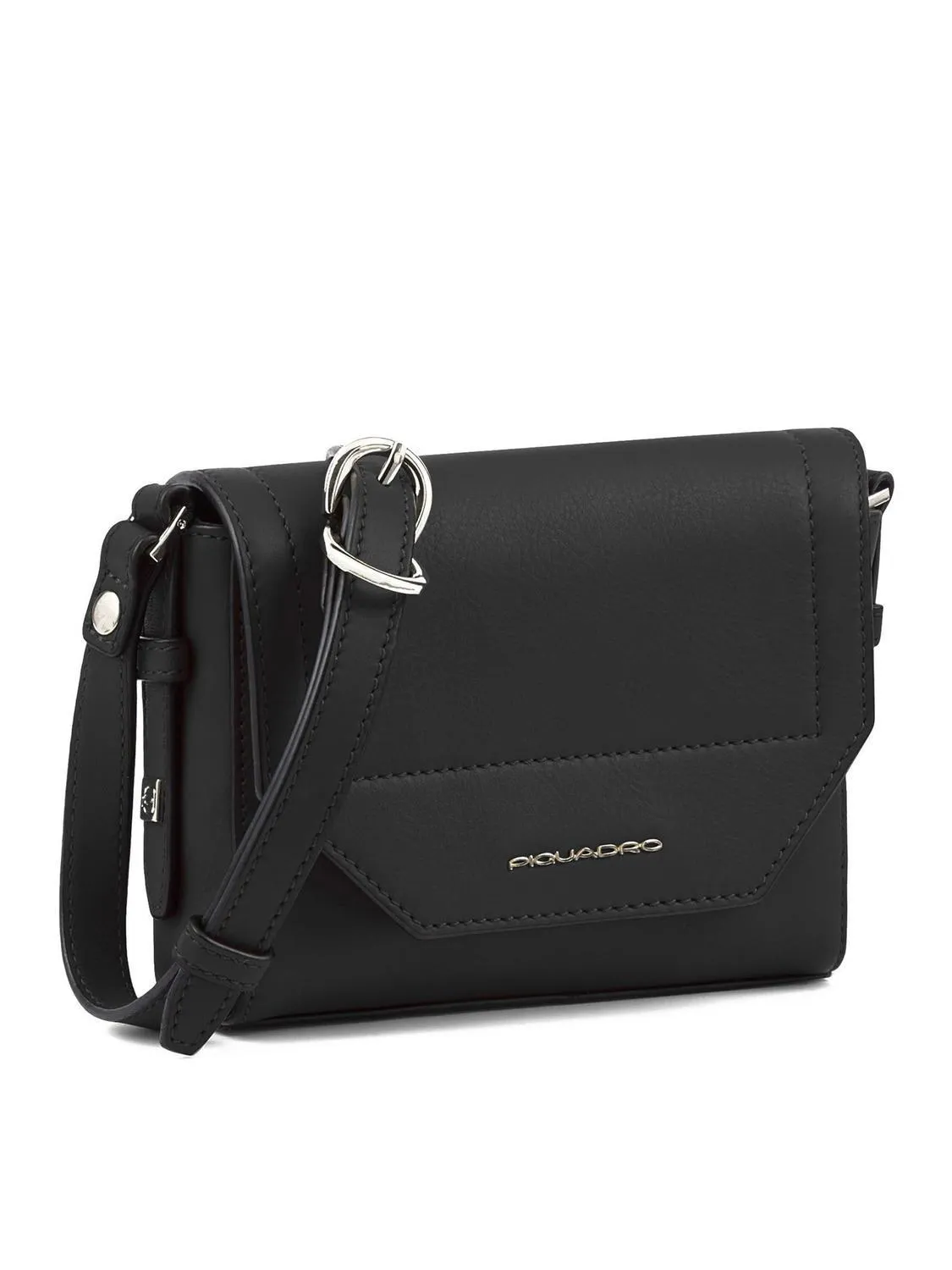 Piquadro Circle Mini Sac Bandoulière, En Cuir Noir - Achetez À Prix Outlet!