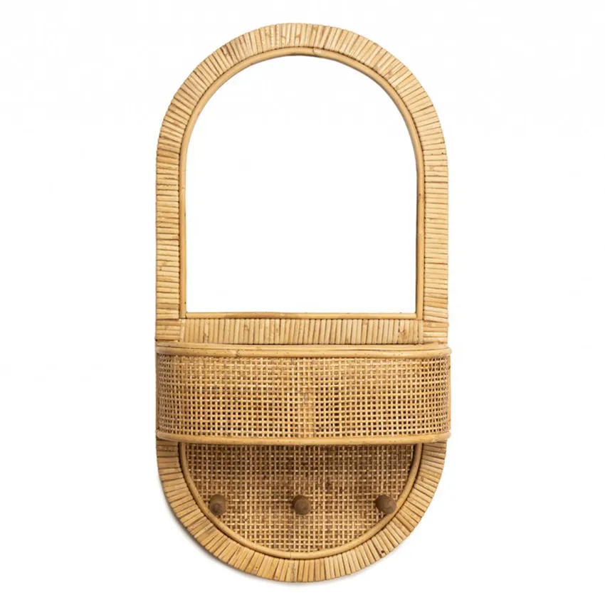 Porte-manteau en Rotin Mees - Naturel