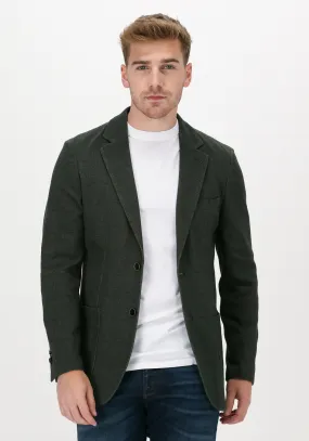 profuomo veston jacket knitted ho vert foncé