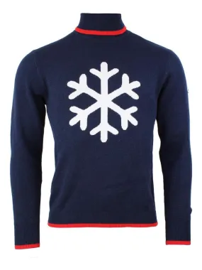 Pull homme CAFLAKE - PEAK MOUNTAIN - Bleu marine