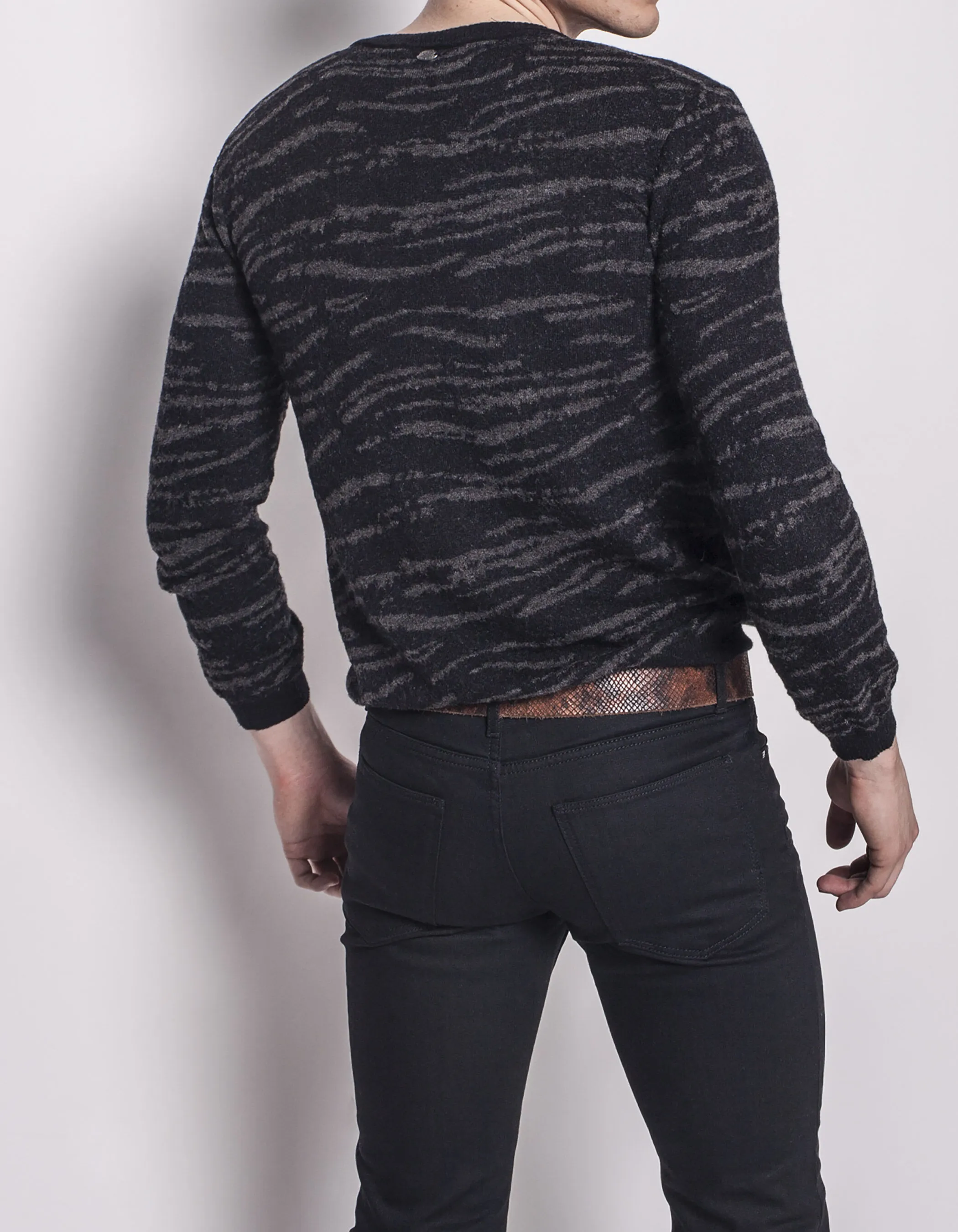 Pull jacquard homme