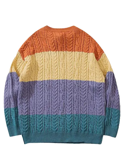 Pull Multicolore Années 70