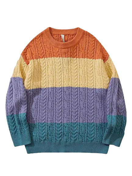 Pull Multicolore Années 70