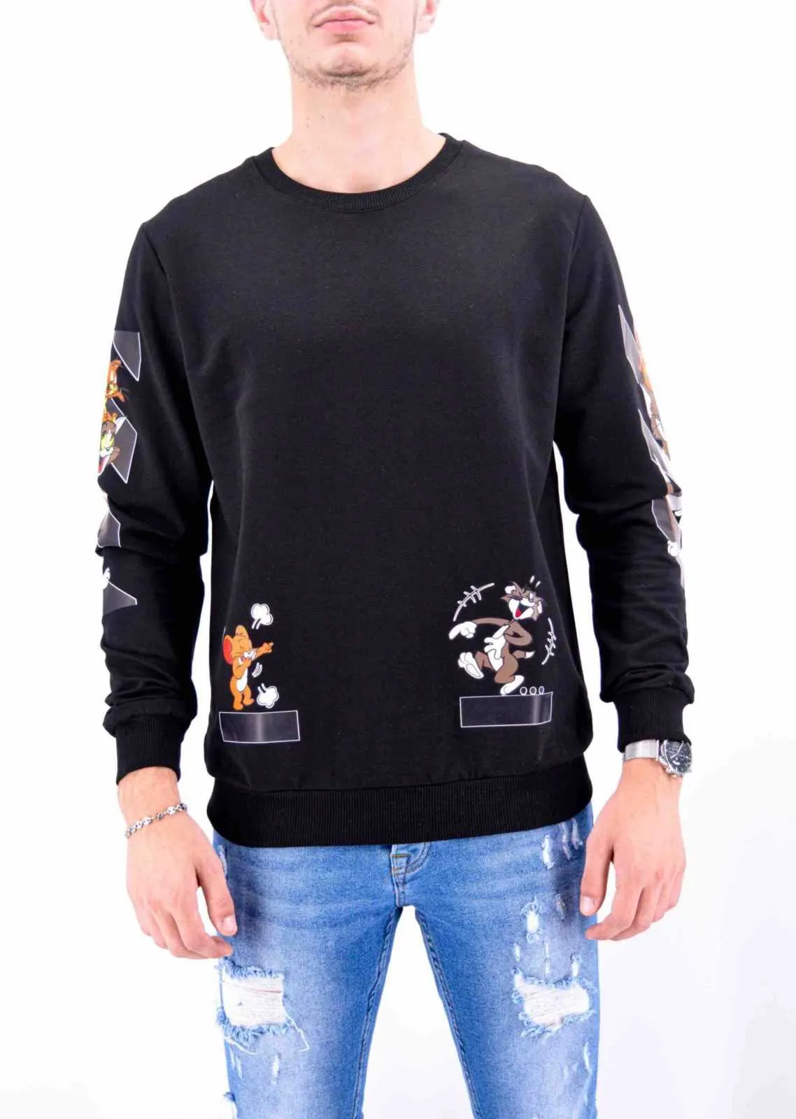 Pull tom & jerry | Pull noir | Mode urbaine | 29,90€