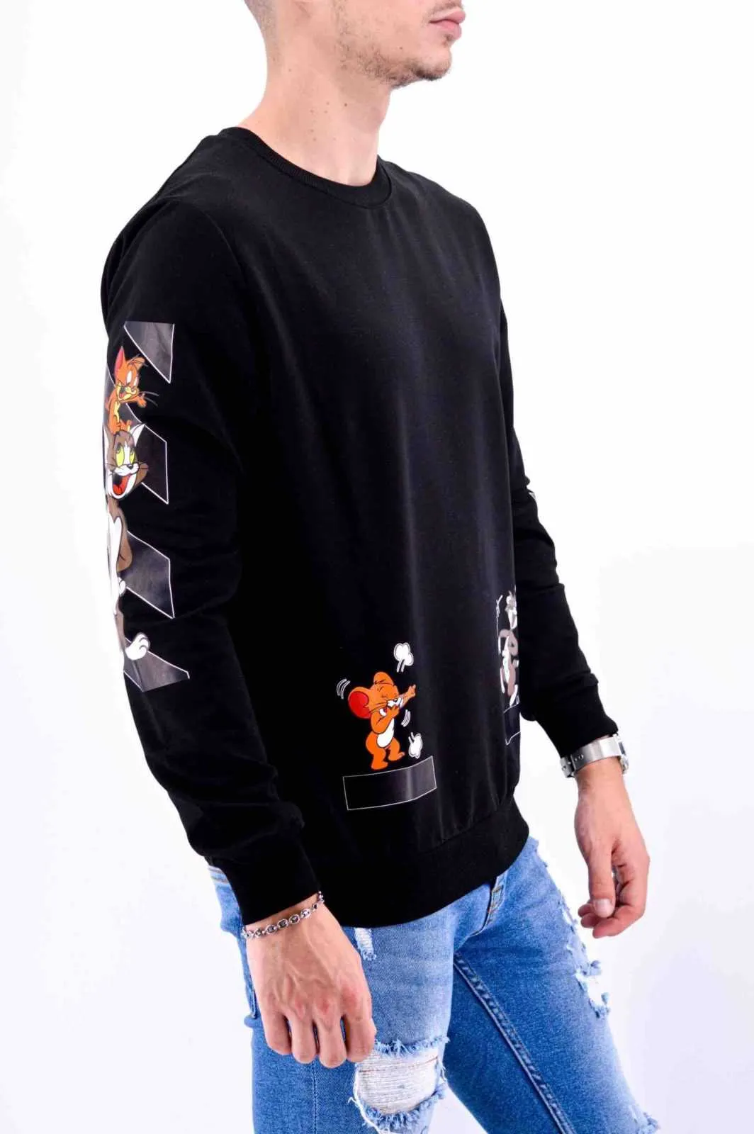 Pull tom & jerry | Pull noir | Mode urbaine | 29,90€