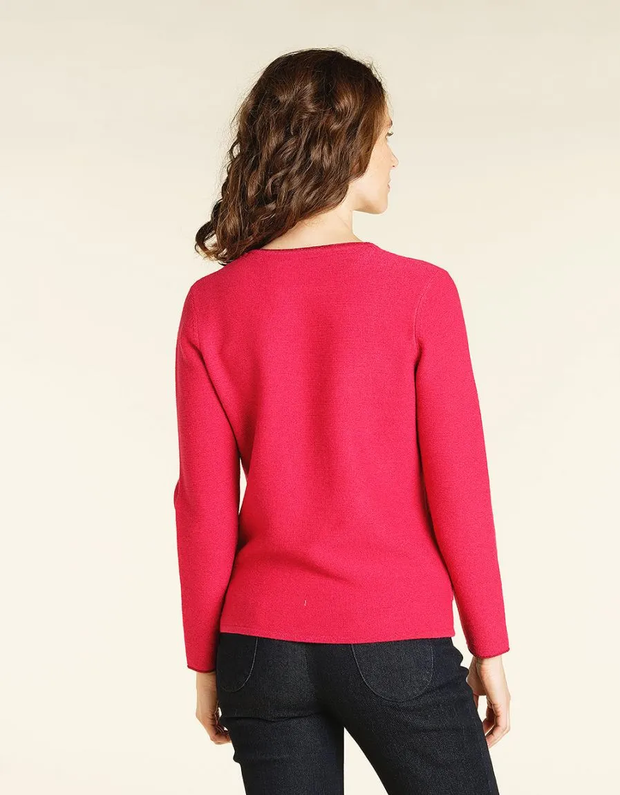 Pull épais rose strass - Pulls