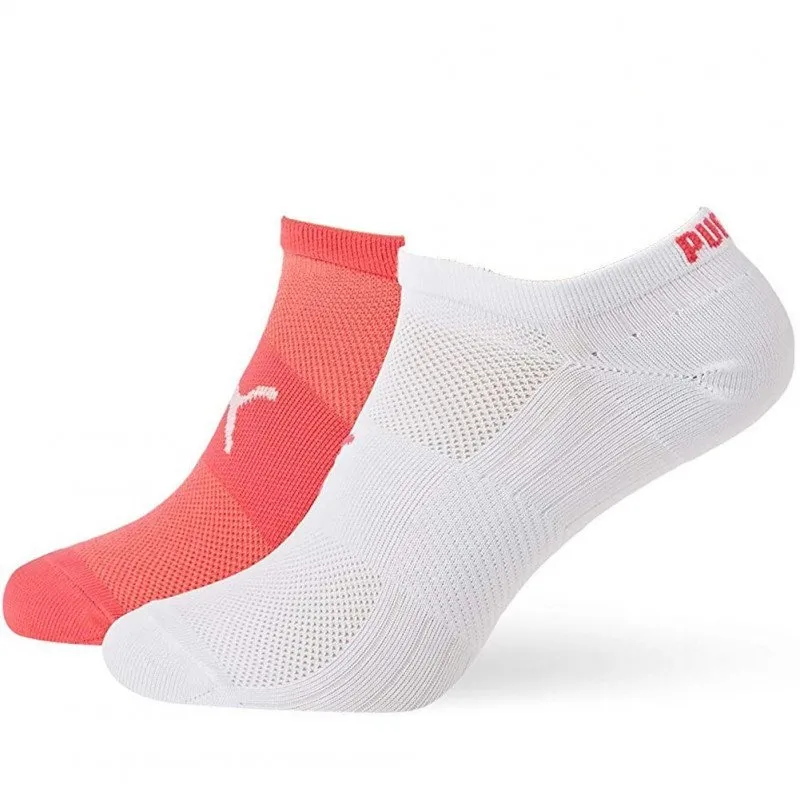 PUMA 2 paires Socquettes Femme TRAINLIGHT Rose Blanc PERFORMANCE