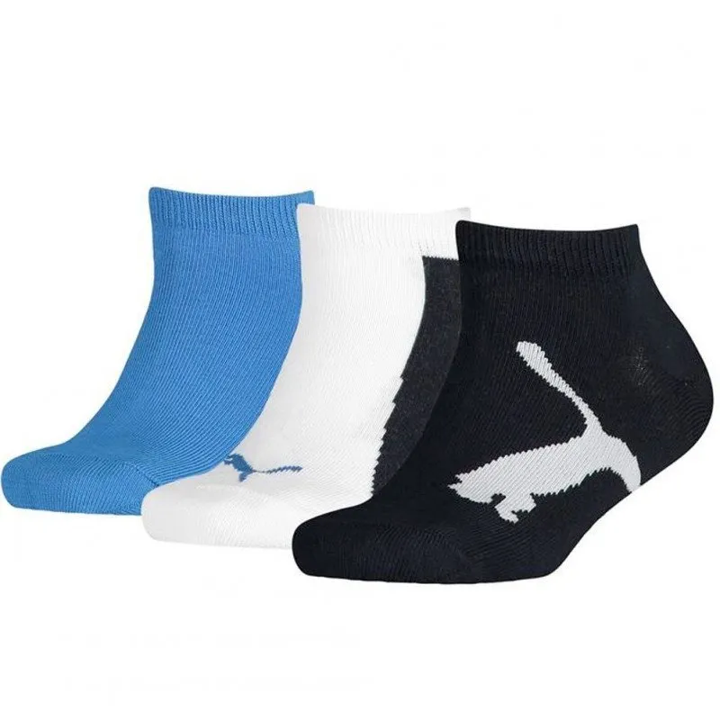 PUMA 3 paires Socquettes Garçon Coton LIFESTYLE Marine Blanc Str