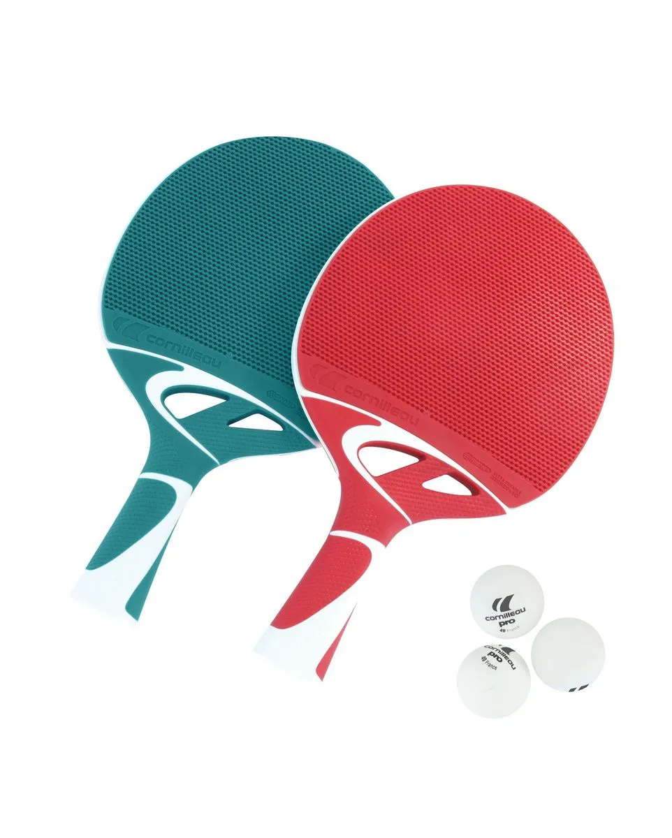 Raquettes de tennis de table Unisexe TACTEO PACK DUO Multicolore