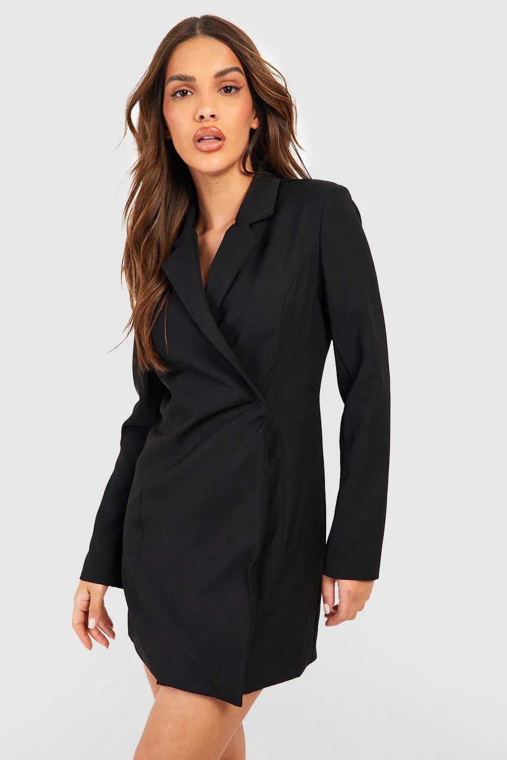 Robe blazer à épaulettes