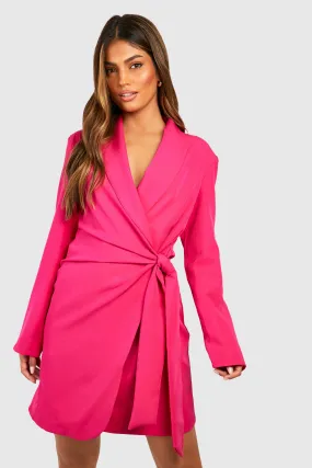 Robe blazer nouée