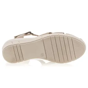 Sandales / nu-pieds Femme Beige Florège : Sandales / Nu-pieds . Besson Chaussures