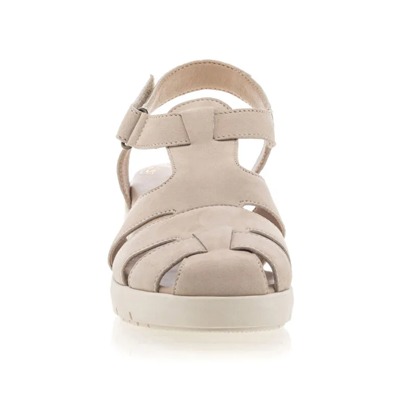 Sandales / nu-pieds Femme Beige Florège : Sandales / Nu-pieds . Besson Chaussures