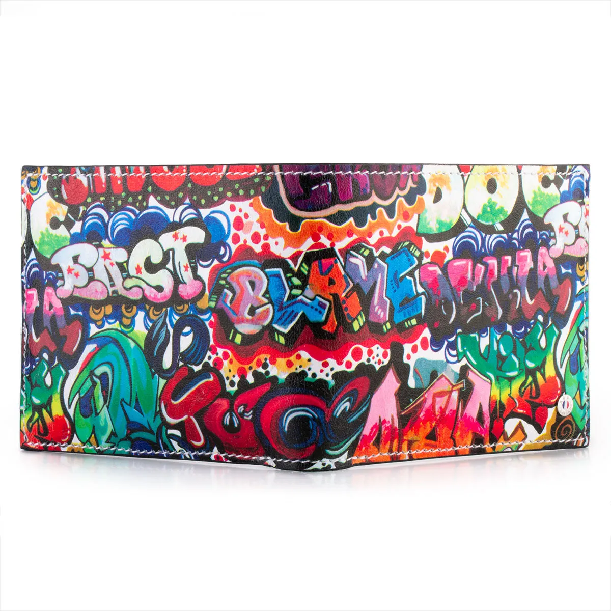 Small wallet « Street Art » leather - Calf