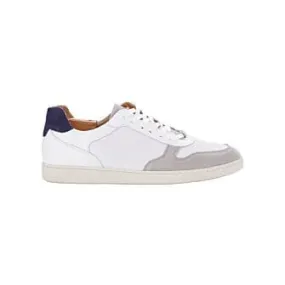 Sneakers homme cuir Velours Gris Clair et Cuir Blanc Boronia